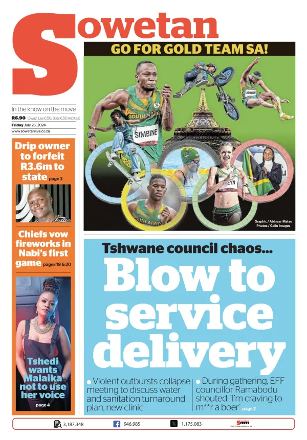 Read full digital edition of Sowetan newspaper from South Africa