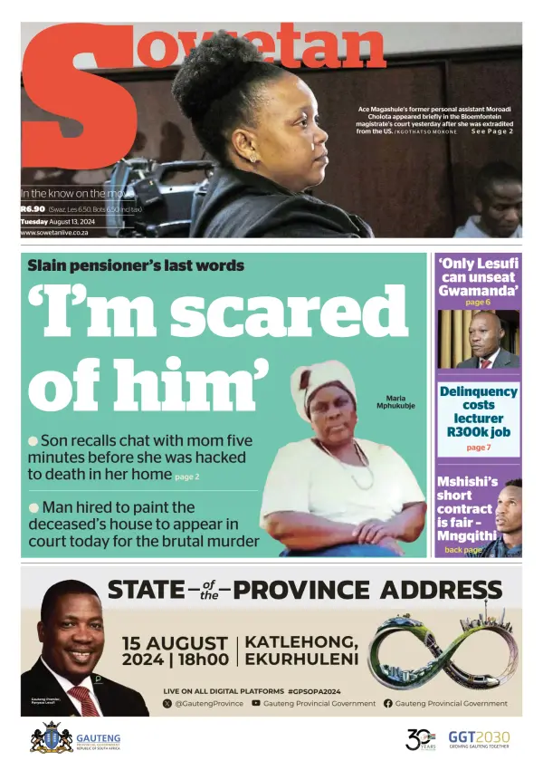 Read full digital edition of Sowetan newspaper from South Africa