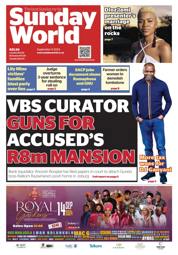 Read full digital edition of Sunday World (South Africa) newspaper from South Africa