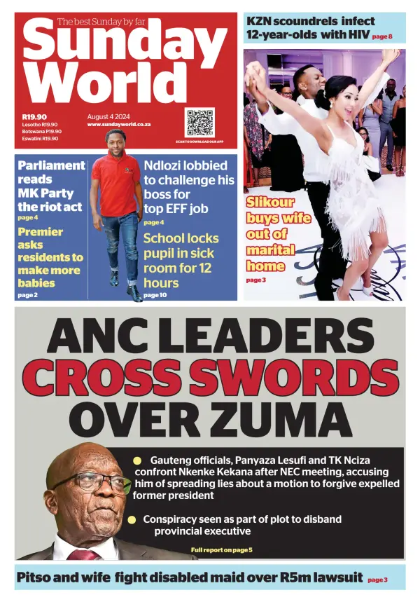 Read full digital edition of Sunday World (South Africa) newspaper from South Africa