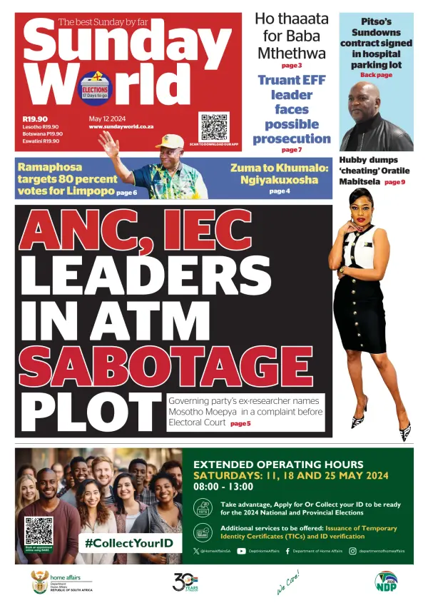 Read full digital edition of Sunday World (South Africa) newspaper from South Africa