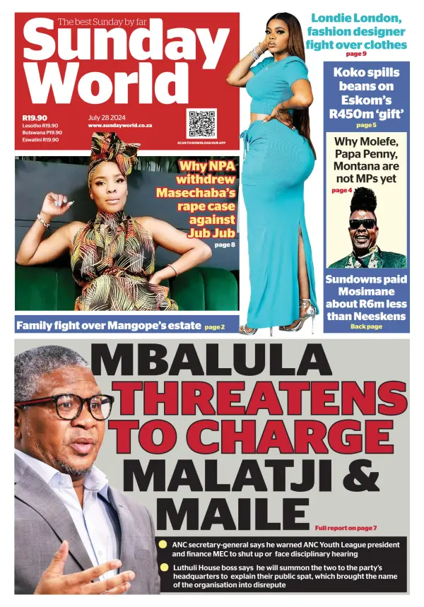 Read full digital edition of Sunday World (South Africa) newspaper from South Africa