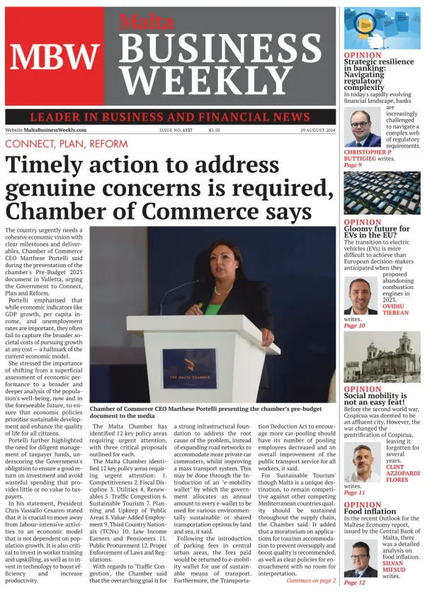 Read full digital edition of The Malta Business Weekly newspaper from Malta