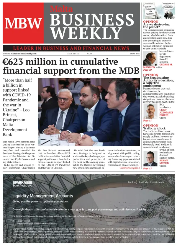 Read full digital edition of The Malta Business Weekly newspaper from Malta